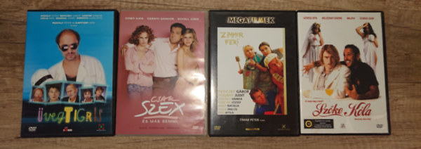 Tímár Péter Rudolf Péter - 4 remek vígjáték DVD-n az ezredfordulól: Üvegtigris, Csak szex, és más semmi, Zimmer Feri, Szőke Kóla