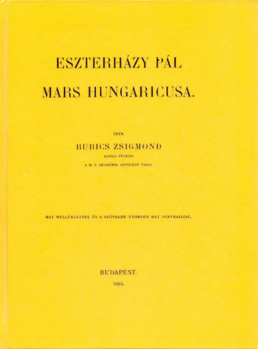 Bubics Zsigmond - Eszterházy Pál Mars Hungaricusa