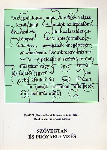 Pet�fi-B�csi-B�k�si-Benkes - Sz�vegtan �s pr�zaelemz�s