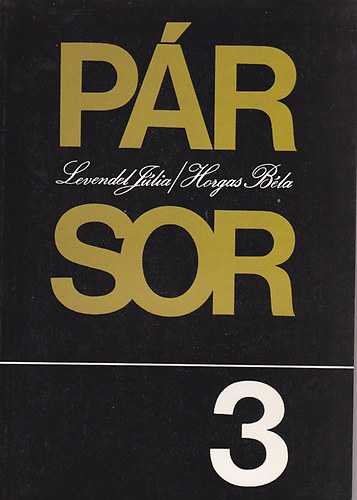 Levendel Jlia-Horgas Bla - Pr-sor 3. (Mhelynapl)