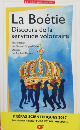 La Bo�tie Discours de la servitude volontaire