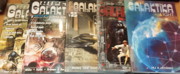 5 db Galaktika ktet vegyes (pl. Meta, Hiper, Light, stb.)(Adatok a termklapon)