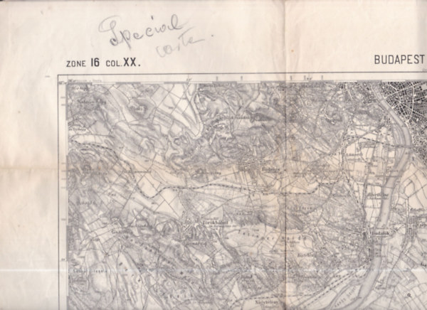 Budapest und T�t�ny t�rk�p (Zone 16. Col. XX.)