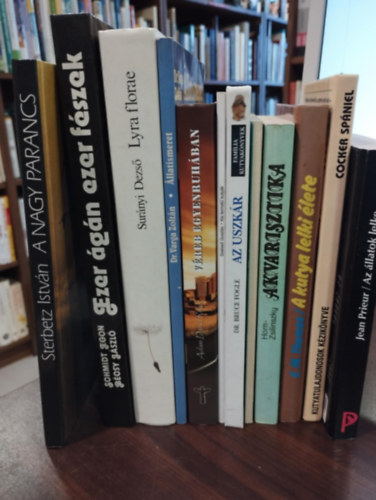 Frank Kane Phyllis Wise, Elizabeth Marshall Thomas, Dnes Jnos, Dr. Bruce Fogle, Szabadi Gusztv, Adam David Russ, Horn Pter, Dr. Varga Zoltn, Surnyi Dezs, Sterbetz Istvn, S Jean Prieur - Termszet knyvcsomag 12 db-os: Az llatok lelke, Cocker spniel, A kutya lelki lete, 88 sznes oldal hzunk, kertnk madarairl,