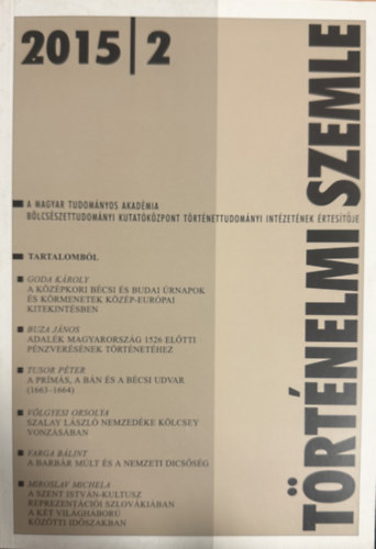 Történelmi szemle 2015/2