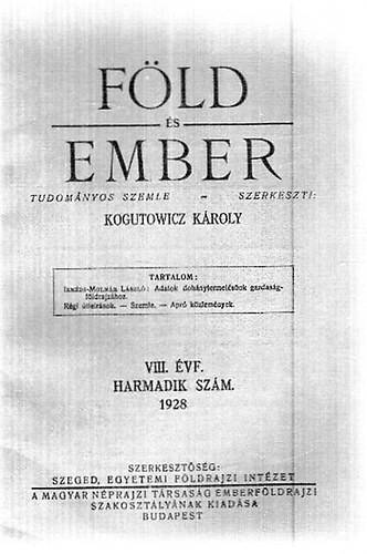 Kogutowitz K�roly - F�ld �s ember 1928/3.