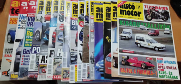 17 db auts, motoros magazin, jsg (lapszmok a termklapon)