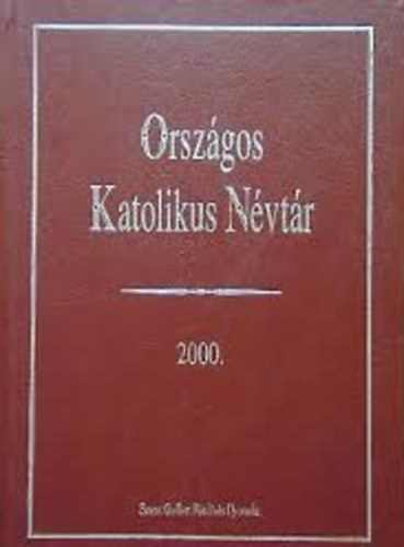 Mig Balzs - Orszgos katolikus nvtr