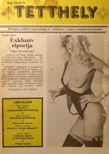 Tetthely I. évfolyam 1. szám