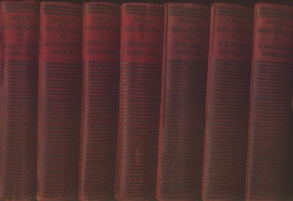 Ponson Du Terrail - Rocambole élete és kalandjai I-III. + Rocambole hőstettei I-IV. (7 kötetben)
