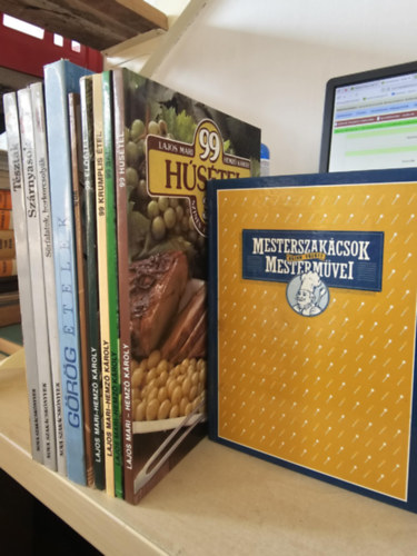 Lajos Mari- Hemző Károly - 10db szakácskönyv, KÖNYVMENTŐ AJÁNLAT: Nova szakácskönyvek: Tészták+ Szárnyasok+ Sörfalatok, borkocsolyák+ Görög ételek+ Wok+ 99 előétel+ 99 krumplis étel+ 99 saláta+ 99 húsétel+ Mesterszakácsok mesterművei