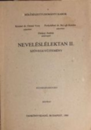 K�s�n�-Porkol�bn�-Z�nkay - Nevel�sl�lektan II. - Sz�veggy�jtem�ny