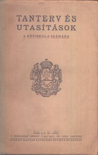 Tanterv �s utas�t�sok a n�piskola sz�m�ra