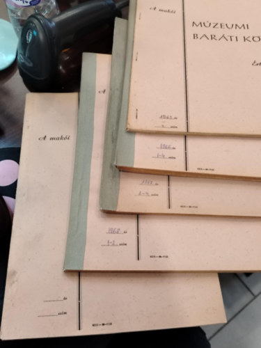 A mak�i M�zeumi Bar�ti K�r �rtes�t�je - 1965. �v 4. sz�m, 1966. �v 1-4. sz�m, 1967.�v 2-4. sz�m, 1968. �v 1-2. sz�m, 1972. �v 1-2. sz�m