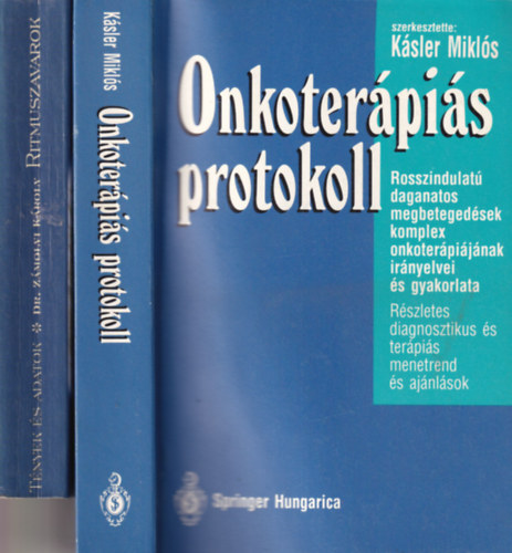 Dr. Dr. Zmolyi Kroly Ksler Mikls szerk. - 2 db orvosi knyv: Tnyek s adatok, Onkoterpis protokoll