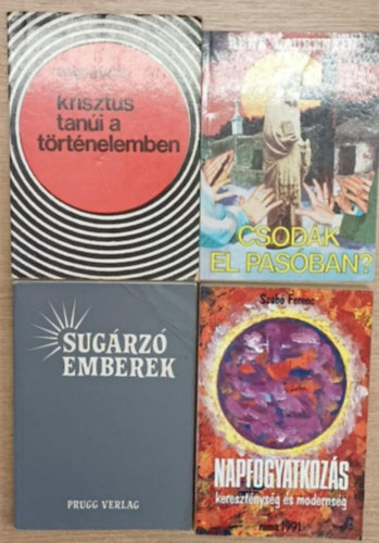 Ren Laurentin, Szab Ferenc Salg Jnos - 4 db vallsos knyv: Krisztus tani a trtnelemben - Csodk El Pasban? - Sugrz emberek - Napfogyatkozs (Keresztnysg s modernsg)