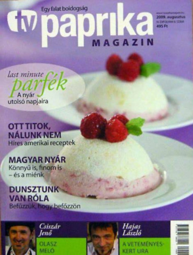 Zsigmond G�bor  (szerk.) - TV Paprika magazin - 2009. augusztus