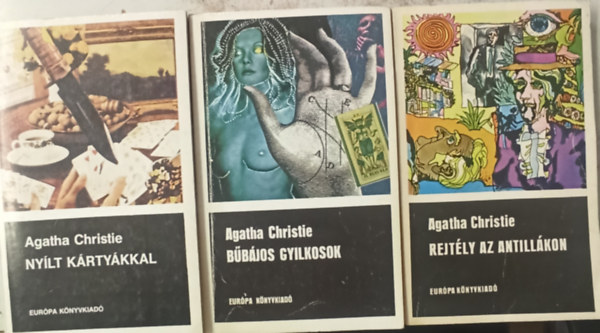 Agatha Christie - 3 db Agatha Christie: Rejtly az antillkon +Bbjos gyilkosok +Nylt krtykkal