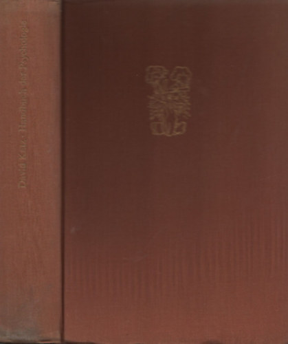 David Katz - Handbuch der psychologie