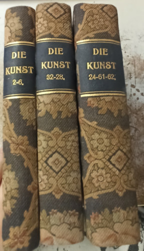 Richard Muther - 3 db Nmet ktet: Die kunst 2-6. +Die kunst 32-28. +Die kunst 24-61-62