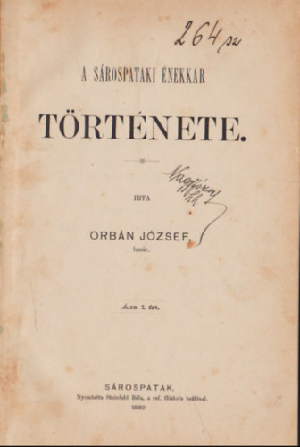 Orbn Jzsef - A srospataki nekkar trtnete