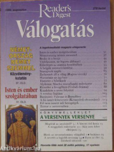 Reader's Digest V�logat�s - 1994. augusztus