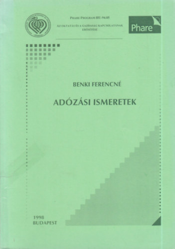 Benki Ferencn - Adzsi ismeretek