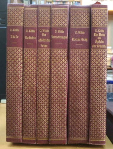 Oscar Wilde - 6 db Oscar Wilde: Der Glckliche Prinz; Betrachtungen; Das Bildnis des Dorian Gray; Ein Haus aus Apfeln der Granate; Gedichte; Ziele
