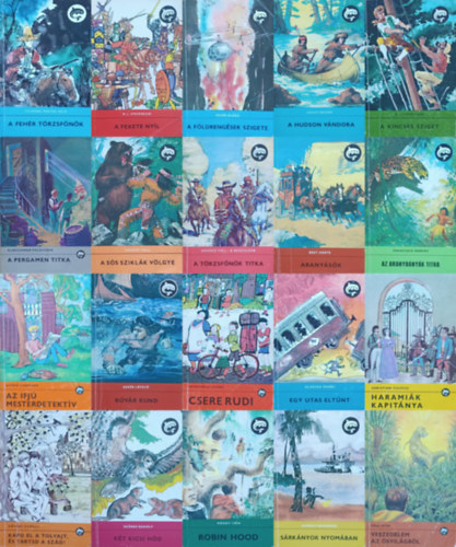 Hossz Toll, Hossz toll-A. Raszulova, Christian Vulpius, Gerb Lszl, Alaksza Tams, Tke Pter, Alekszandr Polescsuk, Kvry Gyrgy, Mndy Ivn, Thomas Mayne Reid, Rudo Szrke Bagoly - 20 db Delfin knyv: Kt kicsi hd + A ss sziklk vlgye + A trzsfnk titka + Haramik kapitnya + Bvr Kund + Egy utas eltnt + Veszedelem az svilgbl + A pergamen titka + Kapd el a tolvajt, s tartsd a szd! + Robin Hood + A
