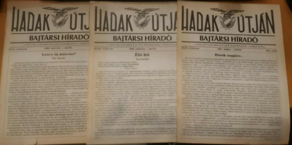 Charles Borbás - 3 db Hadak útján Bajtársi Híradó (szórványszámok)