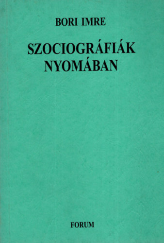 Bori Imre - Szociogrfik nyomban