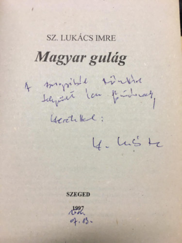 Sz. Lukcs Imre - Magyar gulg