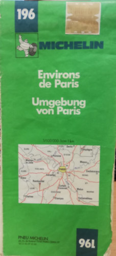 Michelin Environs de Paris/Umgebung von Paris 1/100 000-1cm: 1km