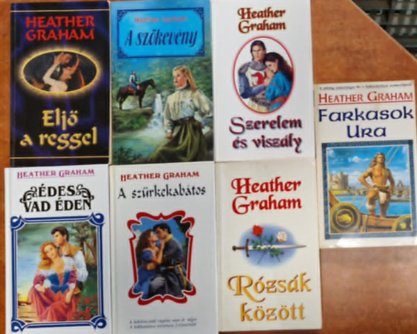 Heather Graham - 3db Heather Graham knyv: Farkasok ura /des vad den / A szrkekabtos /Rzsk kztt/Szerelem s viszly/Elj a reggel/A szkevny