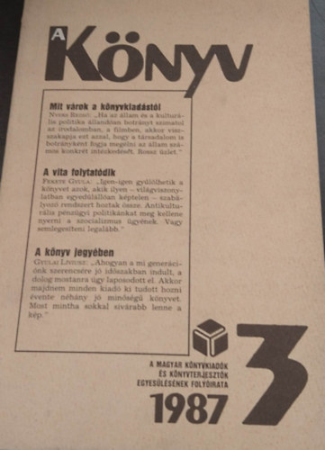 Kocsis L. Mih�ly  (szerk.) - A K�nyv 1987/3