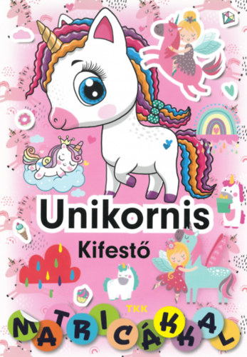 Unikornis kifestő - matricákkal