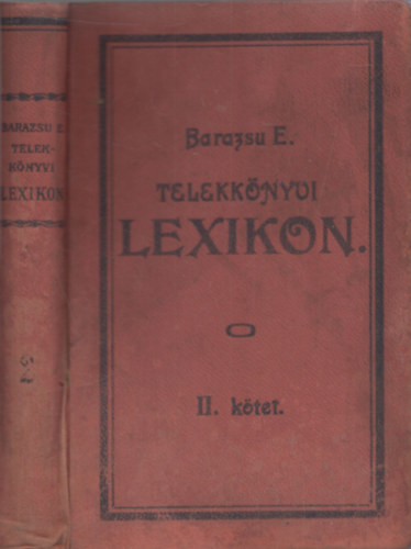 Barazsu Endre - Telekknyvi lexikon II.