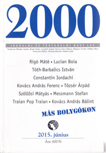 2000 Irodalmi �s T�rsadalmi Havi Lap - 2015. j�nius