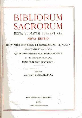 Bibliorum Sacrorum (nova editio)