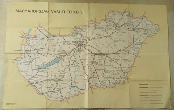 Magyarorsz�g Vas�ti t�rk�pe 1971 +Nemzetk�zi �sszek�ttet�sek h�l�zata.