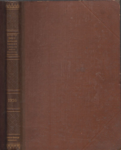 Dr. Térfy Gyula - Magyar Törvénytár- 1926. évi törvénycikkek (Corpus Juris Hungarici)