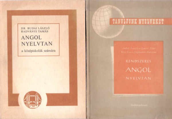 Dr. Budai Lszl, Radvnyi Tams, Dr. Vges Istvn, Andrs Lszl-Murvai Mrta - 4 db angol nyelvknyv: Angol trsalgsi zsebknyv + Angol trsalgsi zsebknyv + Rendszeres angol  nyelvtan + Angol nyelvtan a kzpiskolk szmra