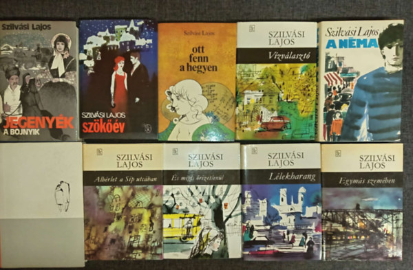 Szilvási Lajos - (10db) Szilvási Lajos könyvcsomag: Jegenyék: A bojnyik / Szökőév / Ott fenn a hegyen / Vízválasztó / A néma / Kinek a sorsa? / Albérlet a síp utcában / És mégis őrizetlenül / Lélekharang / Egymás szemében