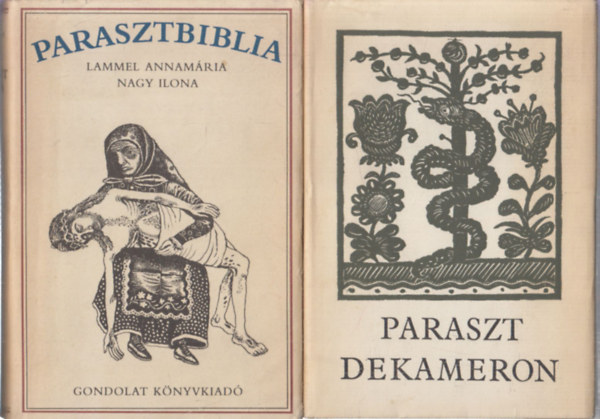 2 db nprajz knyv: Parasztbiblia + Paraszt dekameron