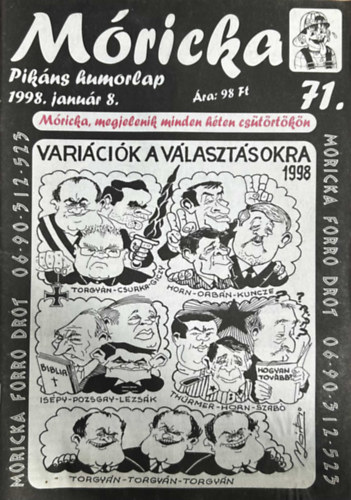 Szcs Alfrd  (szerk.) - Mricka 71 - Pikns humorlap (1998. janur 8.)