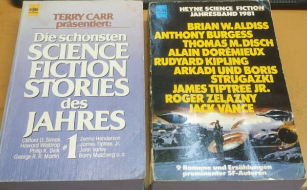 Heyne Bücher - Die Schönsten Science Fiction Stories des Jahre 1 (Nr. 06/4021) + Heyne Science Fiction Jahresband 1981 (Nr. 3790)(2 kötet)