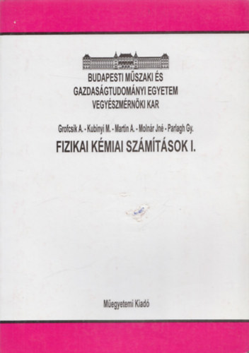 Kubinyi M., Martin A., Moln�r Jn�, Parlagh Gy. Grofcsik A. - Fizikai k�miai sz�m�t�sok I.