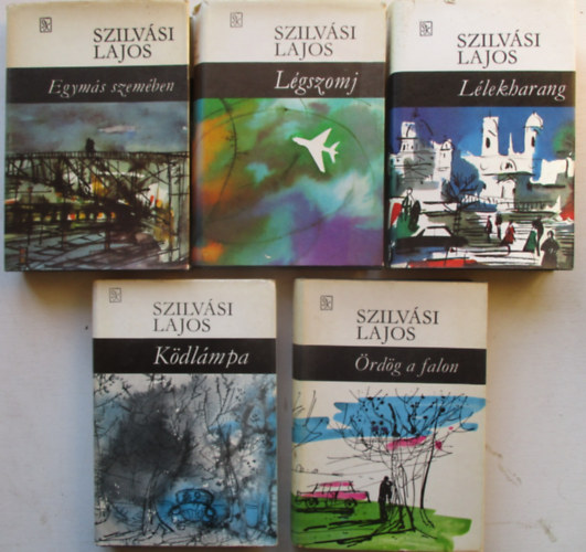 5 db Szilvsi Lajos ktet (Kdlmpa, rdg a falon, Egyms szemben, Llekharang, Lgszomj)