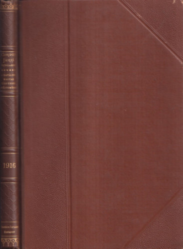 Trfy Gyula dr.  (szerk.) - 1916. vi trvnycikkek (Corpus Juris Hungarici- Magyar trvnytr)