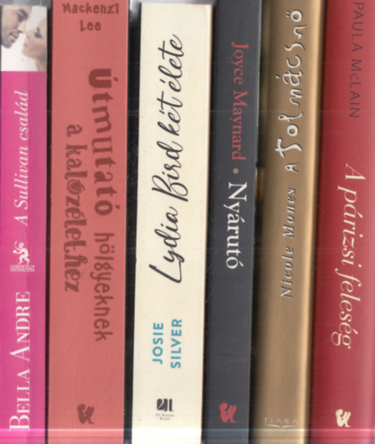 Mackenzi Lee, Josie Silver, Joyce Maynard, Nicole Mones, Paula McLain Bella Andre - 6 db romantikus reg�ny: A Sullivan csal�d + �tmutat� h�lgyeknek a kal�z�letben + Lydia Bird k�t �lete + Ny�rut� + A tolm�csn� + A p�rizsi feles�g
